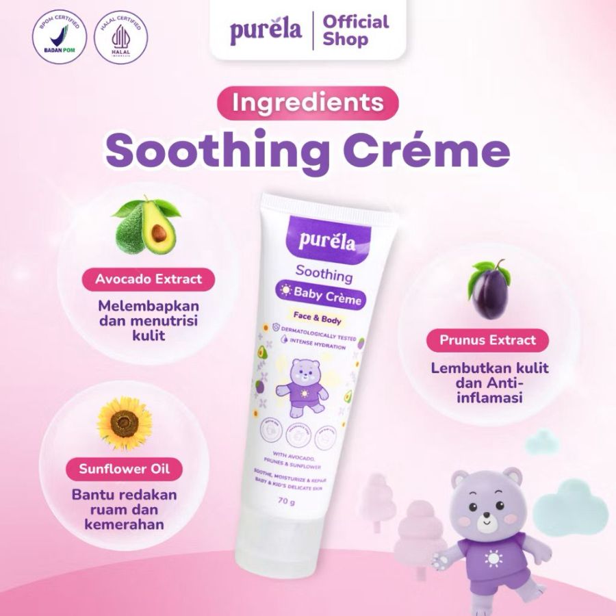 Purela shooting baby creme face & body 70g