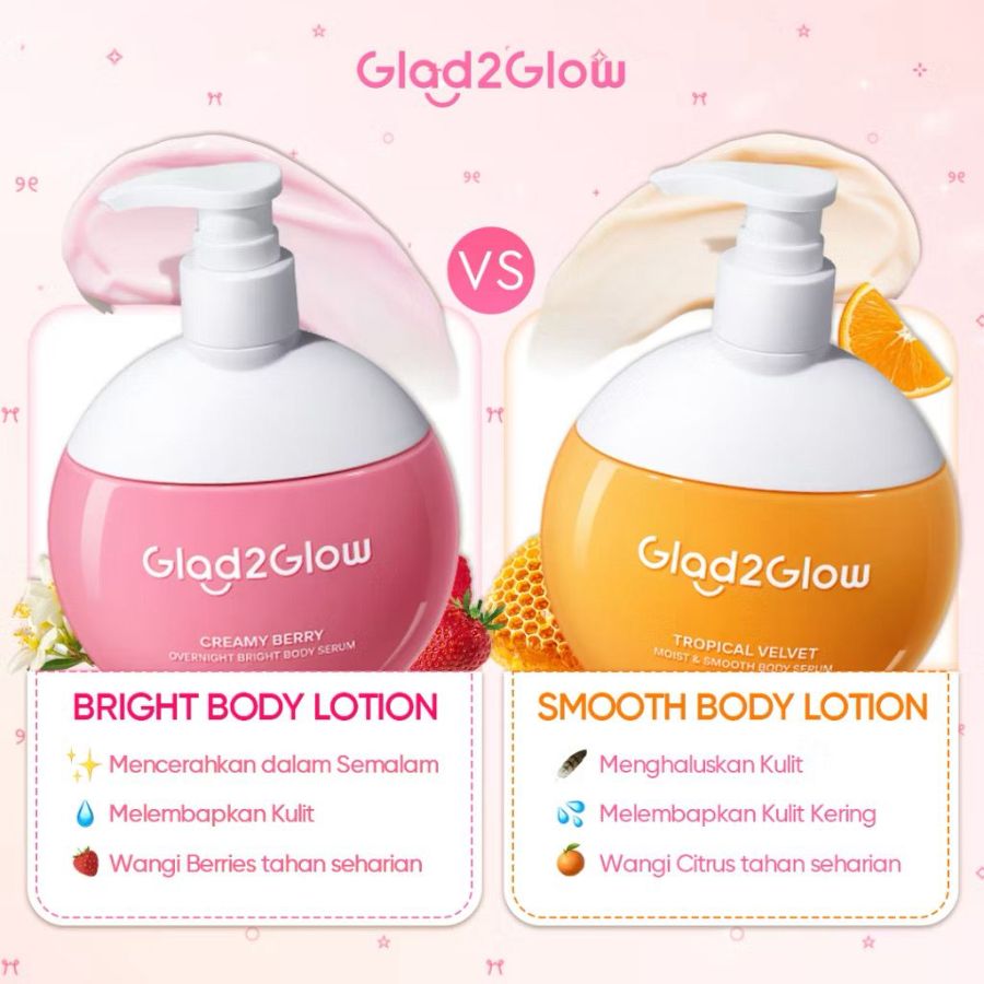 Glad2glow body serum pump