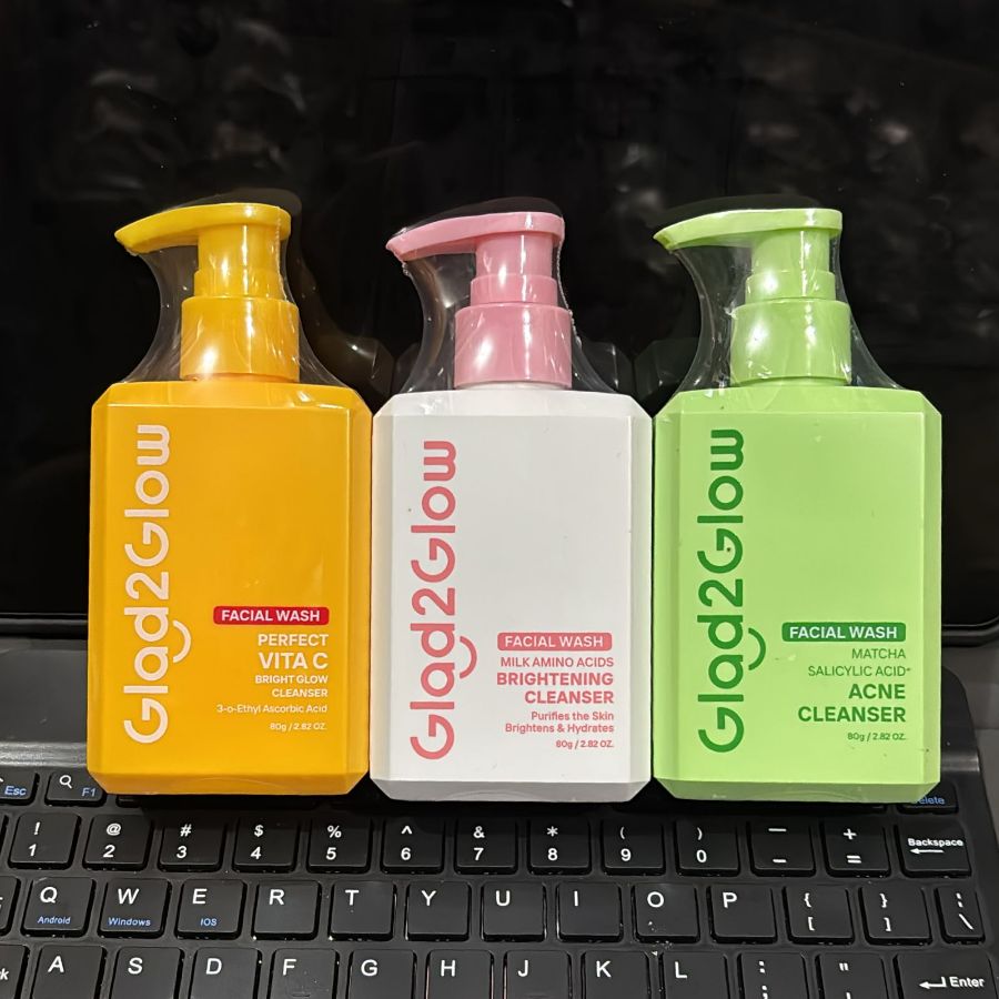 Glad2glow facial wash pump 80gr