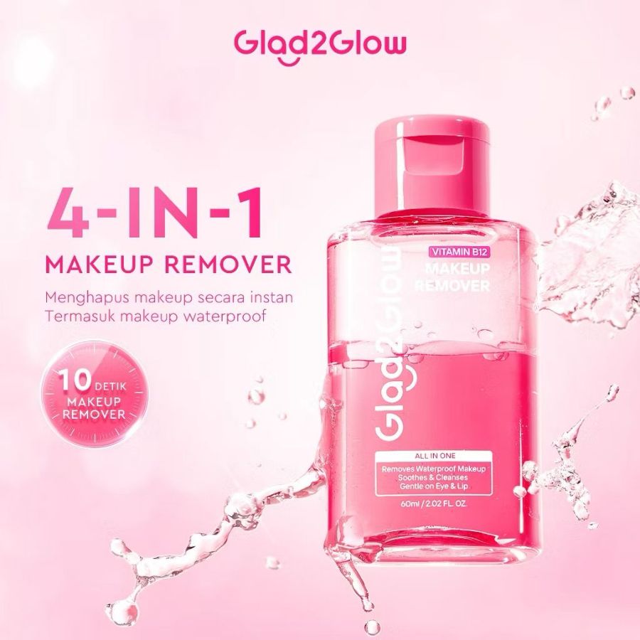 Glad2glow makeup remover vitamin B12