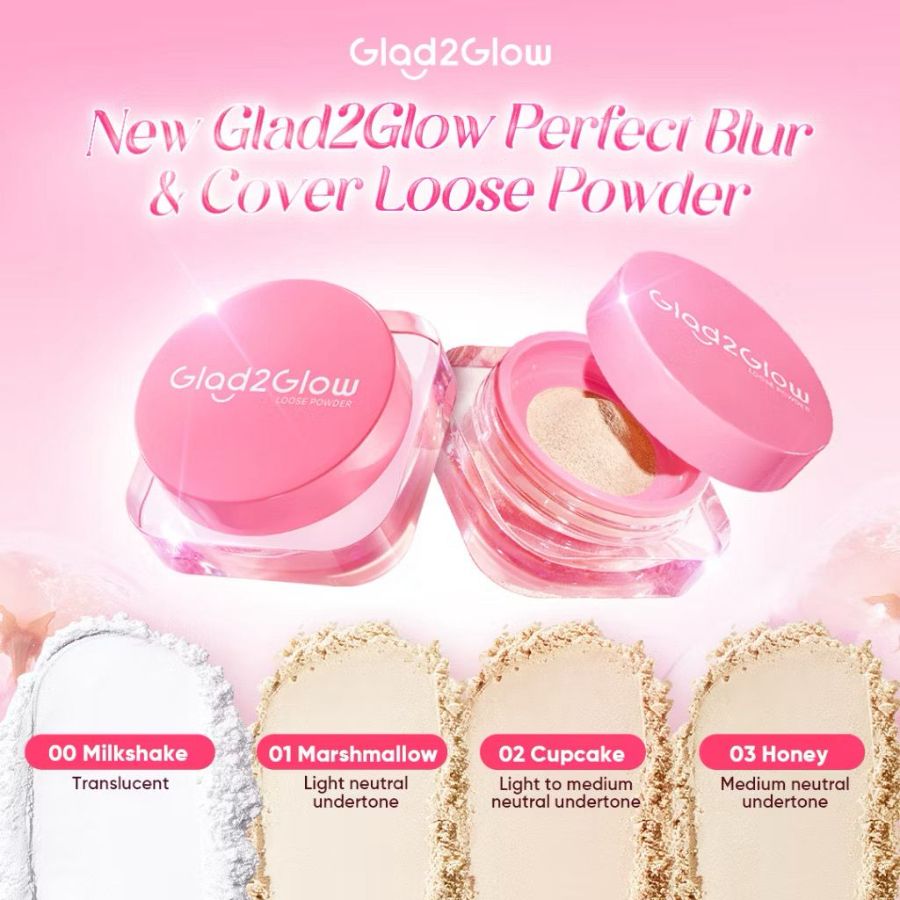 Glad2glow perfect blur & cover loose powder