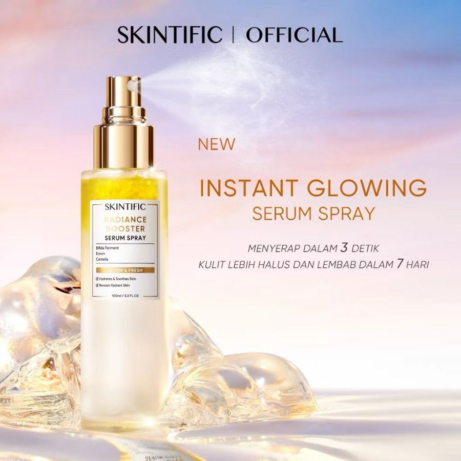Skintific radiance booster serum spray