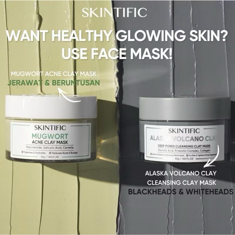 Skintific clay mask pot