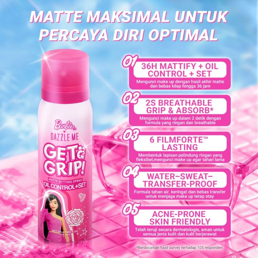 Dazzle me Matte setting spray oil control+set