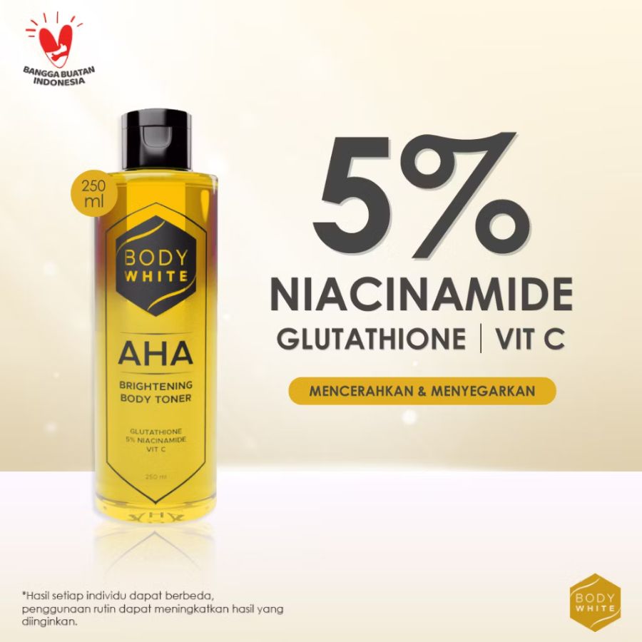 Bodywhite AHA brightening toner 250ml
