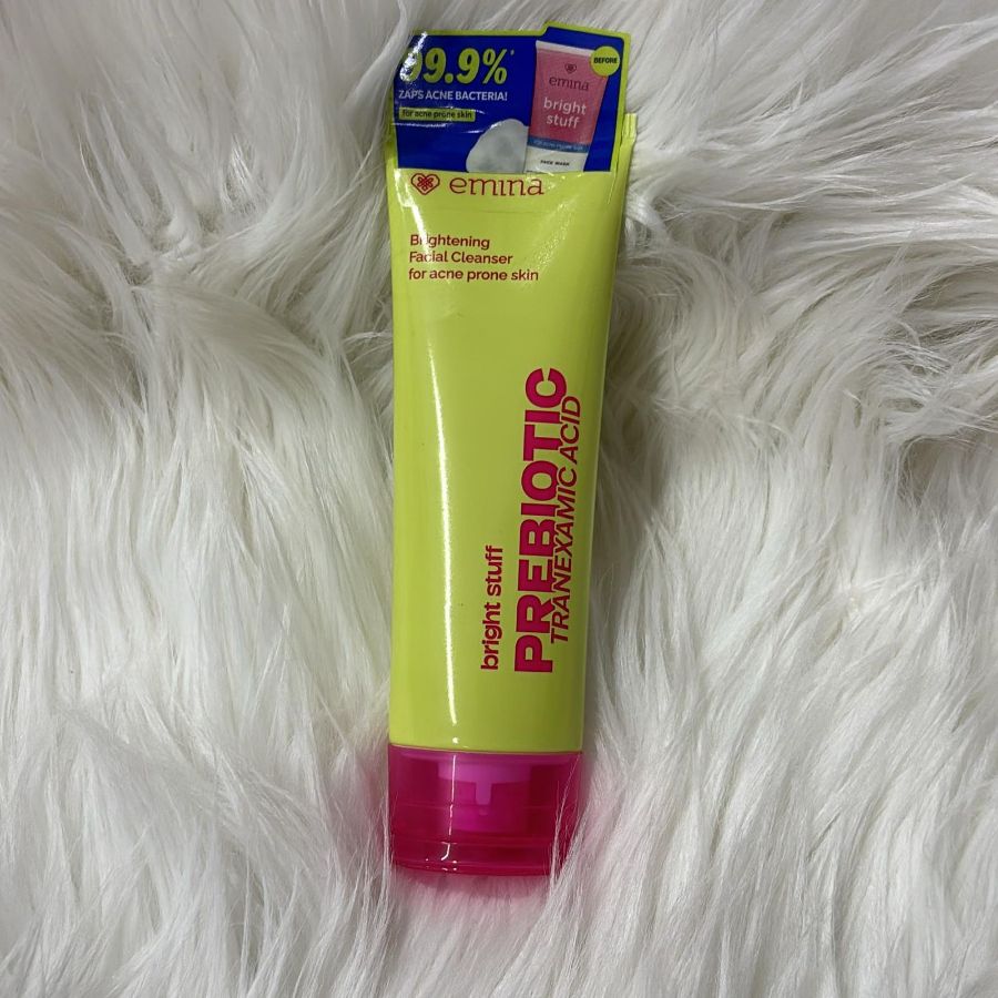 Emina bright stuff prebiotic tranexamic facial cleanser 50ml