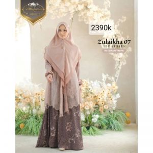 Althafunnisa Eid Adha series Zulaikha 07 set Gamis outer khimar (full set)