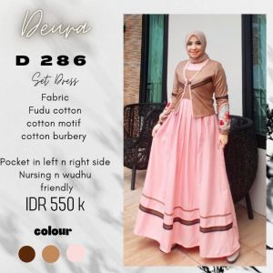 Gamis Deura Set Dress outer D286