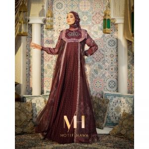 Motif Hawa JENNAIRA (BURGUNDY)