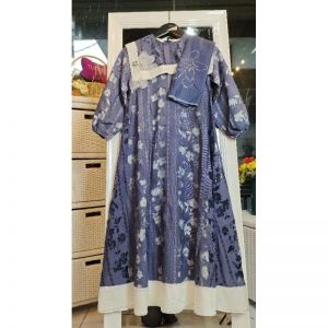  STARLA Raya series by Motif Hawa original branded included Gamis + Voal (DENIM ANAK)
