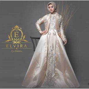 MuVeBoutiQue Elvira Premium set Gamis kutung Blezer