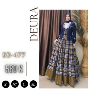 Deura One Set Gamis + Outer  SD-477