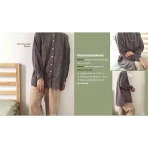  Autumn Premium Blouse series (Olive Oversize)