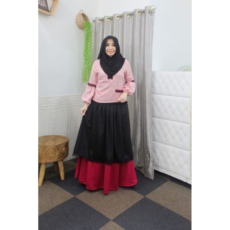 Gamis Set Rok Deura D 259