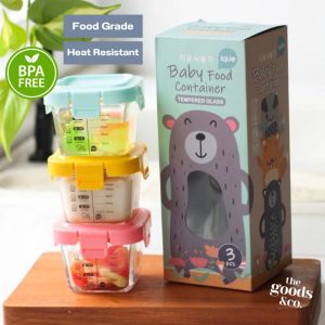 Food Container Kaca all colour 1pcs