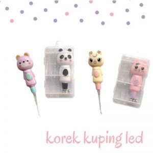 Korek Kuping bayi LED box