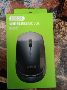 Mouse Wireless M205  hitam, biru