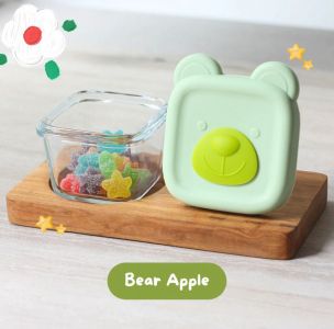 Food Container kaca BEAR/ROYAL 1pcs