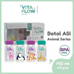 Botol Vitaflow 140ml Tutup all Colour 2pcs