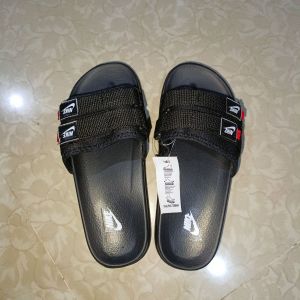 Sendal nike dua ban hitam 33-37