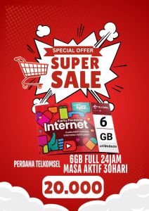 PROMO PERDANA TSEL 3GB / 30hari