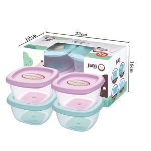 Baby Food Container Oval 4pcs