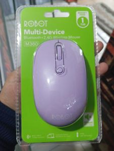 Mouse Wireless M360,390 ungu, biru, hitam