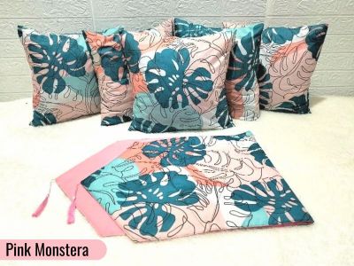 Set Sofa PINK MONSTERA