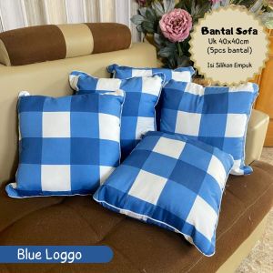 Bantal Sofa - BLUE LOGGO
