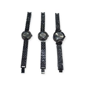 Jam Rantai hitam permata