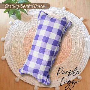 Sarung Bantal Cinta - PURPLE LOGGO