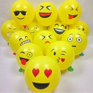 Balon tiup emoji tipis