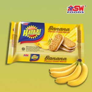HATARI BANANA CREAM BISCUITS 190g
