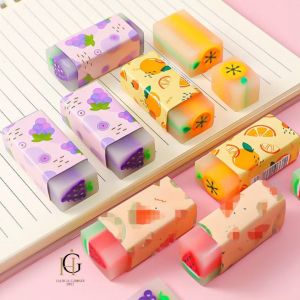 Penghapus pensil motif buah