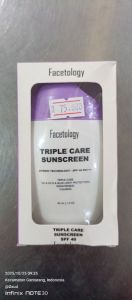 Sunscreen facetologi normal