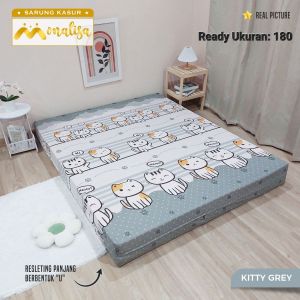 Monalisa Sarung Busa 180x200 -  KITTY GREY