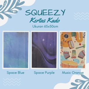 Kertas Kado SQUEEZY - MUSIC ORANGE