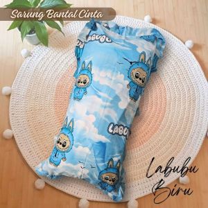 Sarung bantal cinta -  LABUBU BIRU