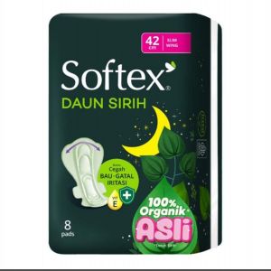 Softex daun sirih 42cm 8p