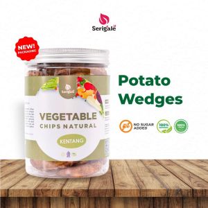 Keripik Kentang Wedges Kemasan Baru 650ml