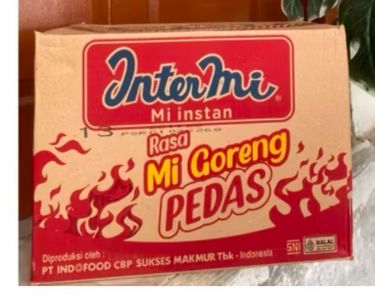 Intermie goreng pedas