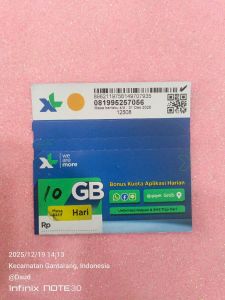 Kartu data XL 10gb 30h