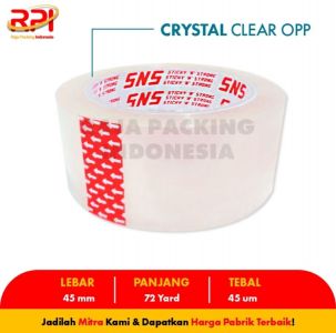 Isolasi bening sns  45 mm 72 yard