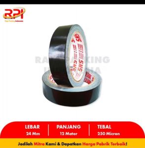 Lakban hitam SNS, 1 inch 24 mm