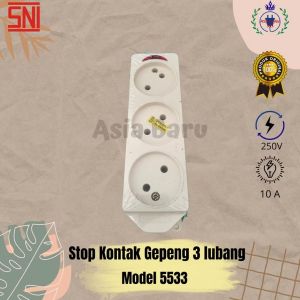 Stop kontak gepeng 3L