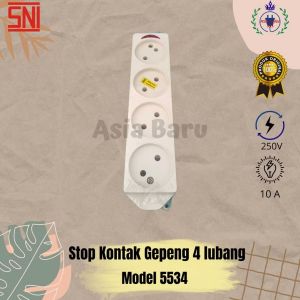 Stop kontak gepeng 4L