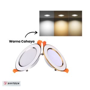 Balon downlight 5watt 3 warna