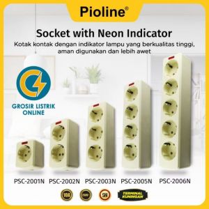 Stop kontak 5 lobang pioline