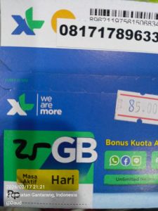 Kartu data XL 25GB 30HARI