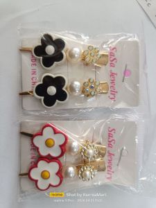 Jepit motif bunga isi 2